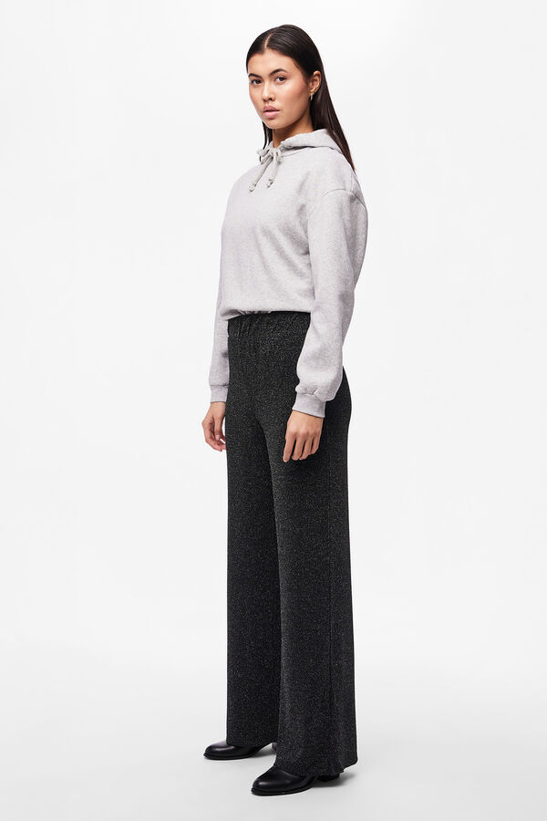 Pieces Pantalón de brillo negro