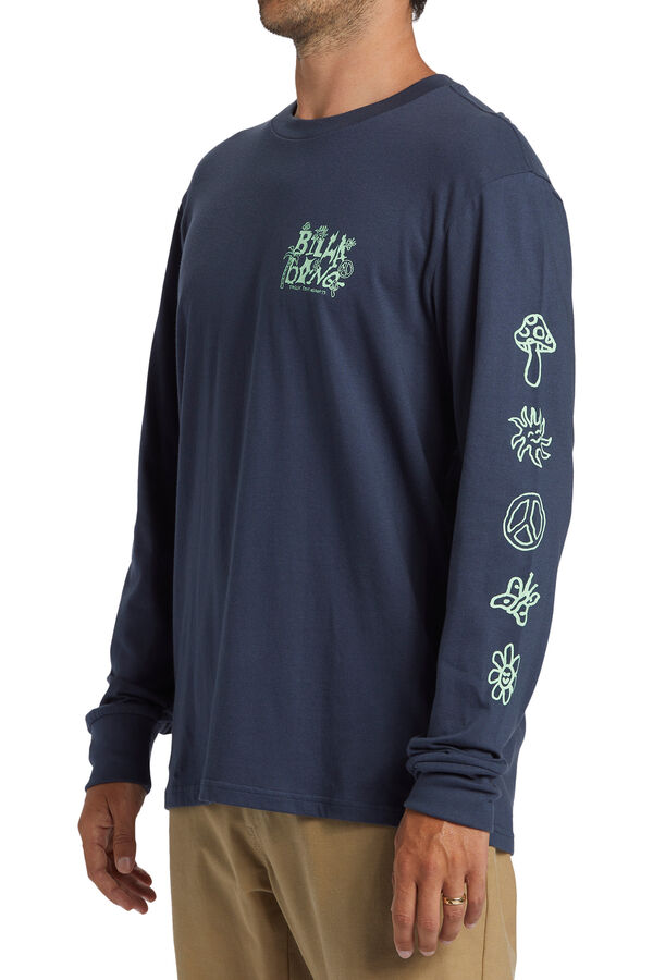 Billabong Camiseta de manga larga para Hombre azul