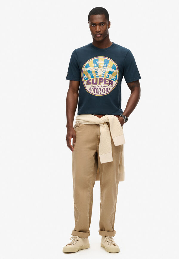 Superdry  Camisola de manga curta  azul