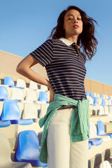 Springfield Polo cuello contraste azul