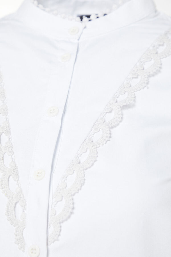 Trendyol Camisa algod&oacute;n blanco