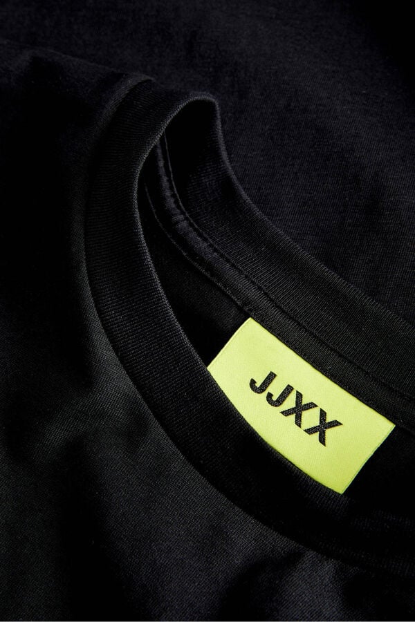 Jack & Jones Camiseta estampada com manga japonesa preto