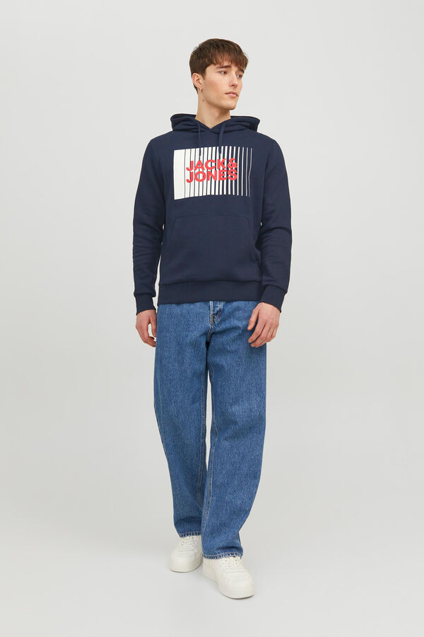 Jack & Jones Colete comprido acolchoado azul