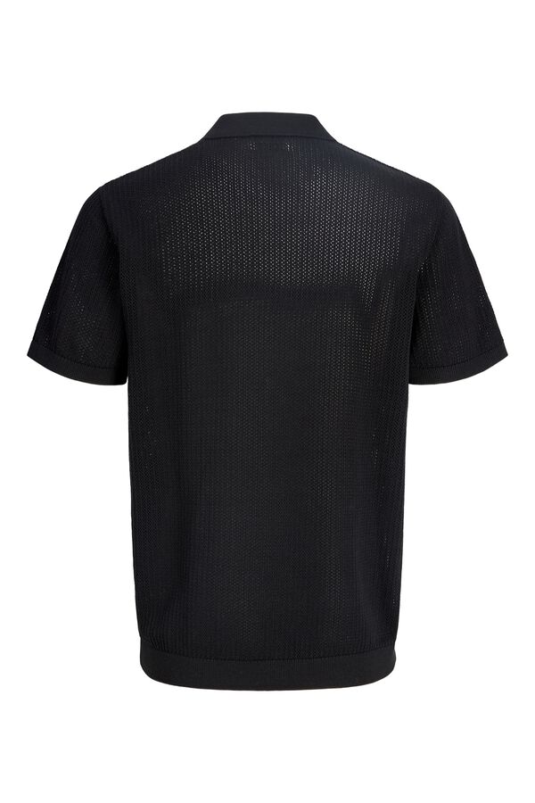 Jack & Jones Polo de malha regular fit preto