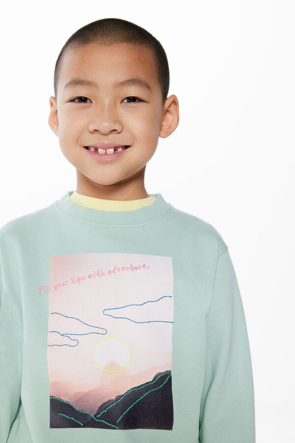 Springfield Kids Sweatshirt paisagem menino verde