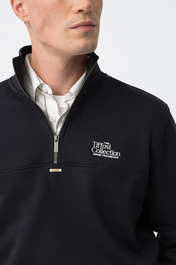Tiffosi Sudadera con cremallera azul