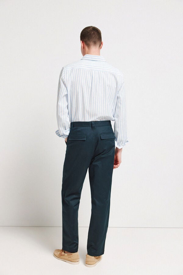 Springfield Pantal&oacute;n recto relaxed fit azul