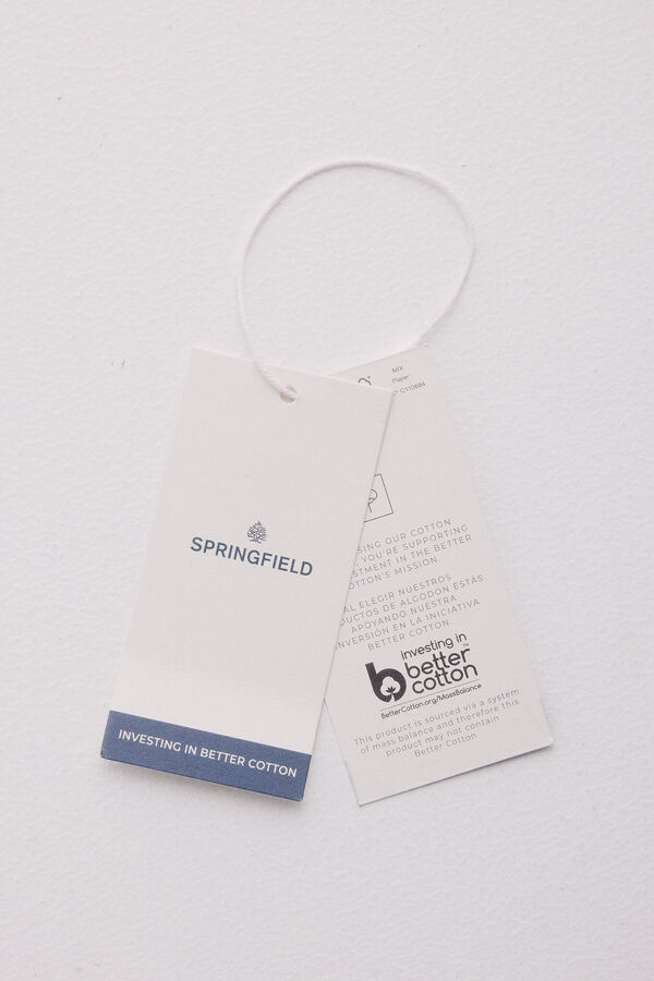 Springfield Bermuda algodão comfort fit bege