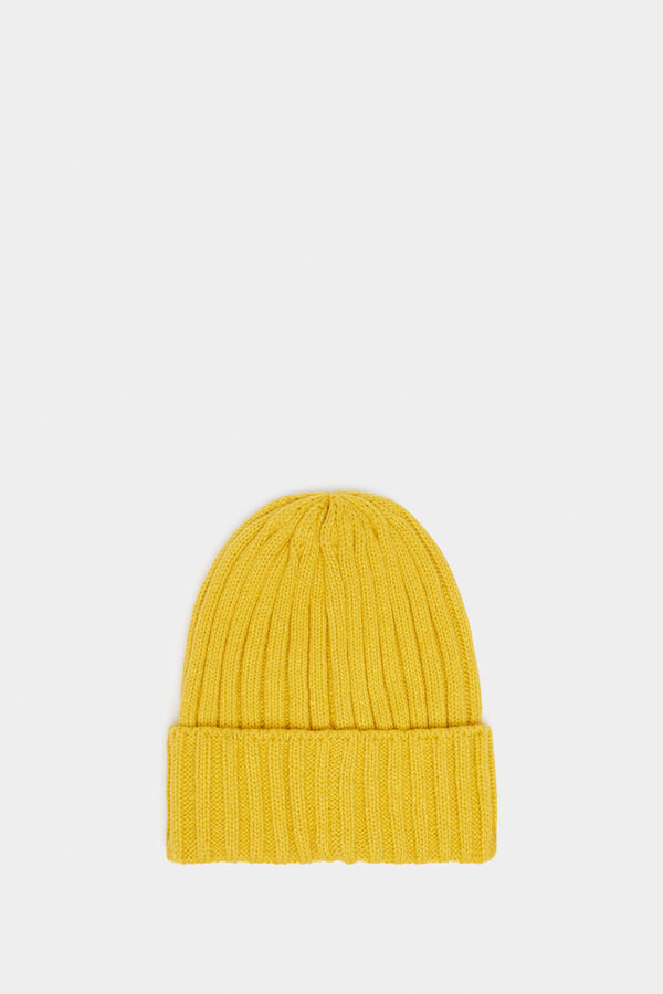 Springfield Gorro beanie básico canelado camelo