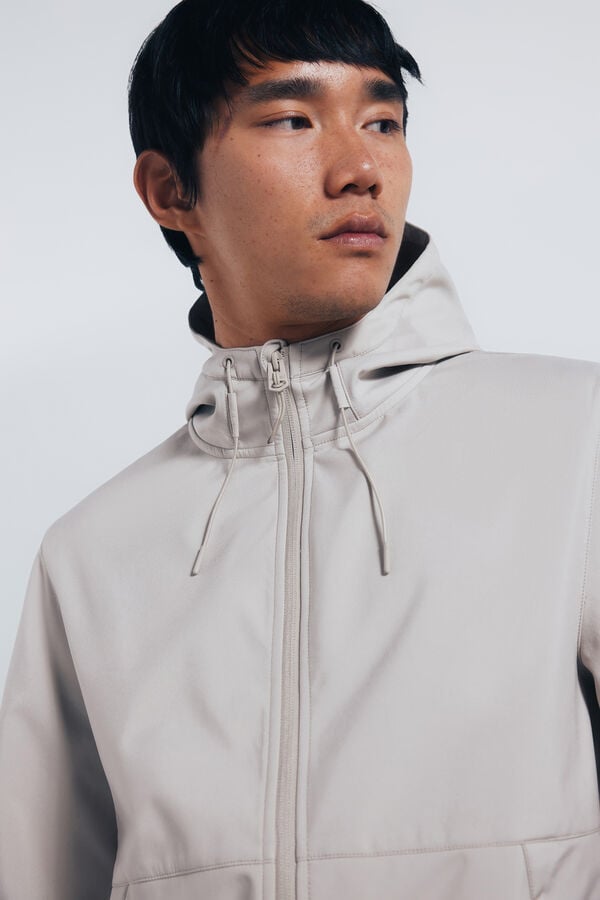 Springfield Chaqueta shoftshell capucha nude