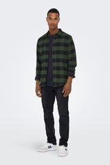 Only & Sons Camisa manga de manga comprida verde