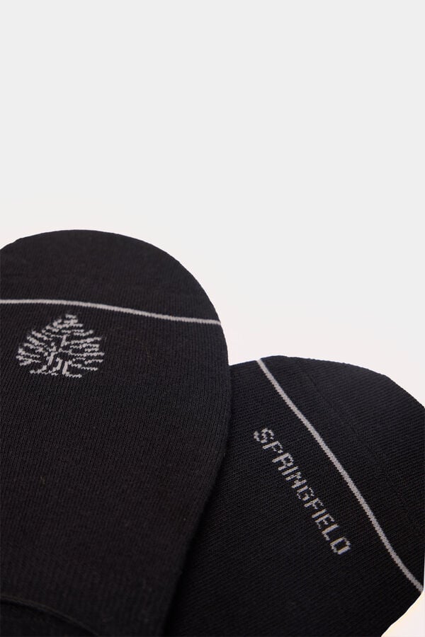 Springfield Calcet&iacute;n invisible contraste negro