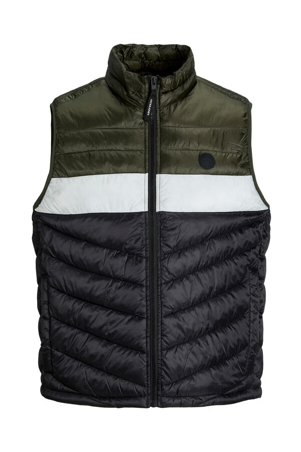 Jack & Jones Colete acolchoado verde