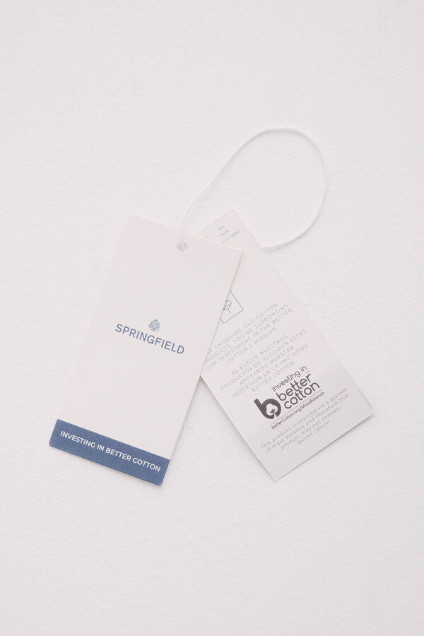 Springfield Bermuda linho cargo comfort fit branco