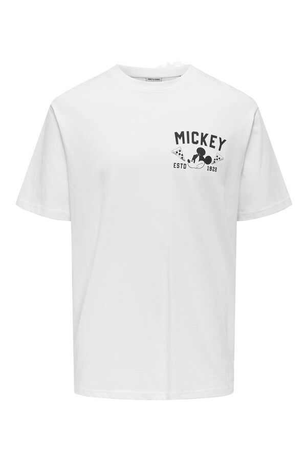 Only & Sons T-shirt Mickey Mouse branco