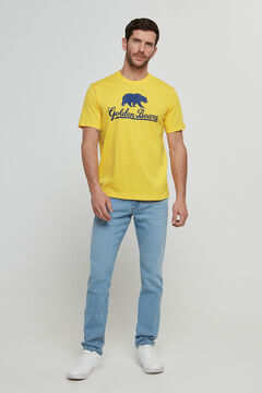 Springfield Camiseta manga corta estampada amarillo