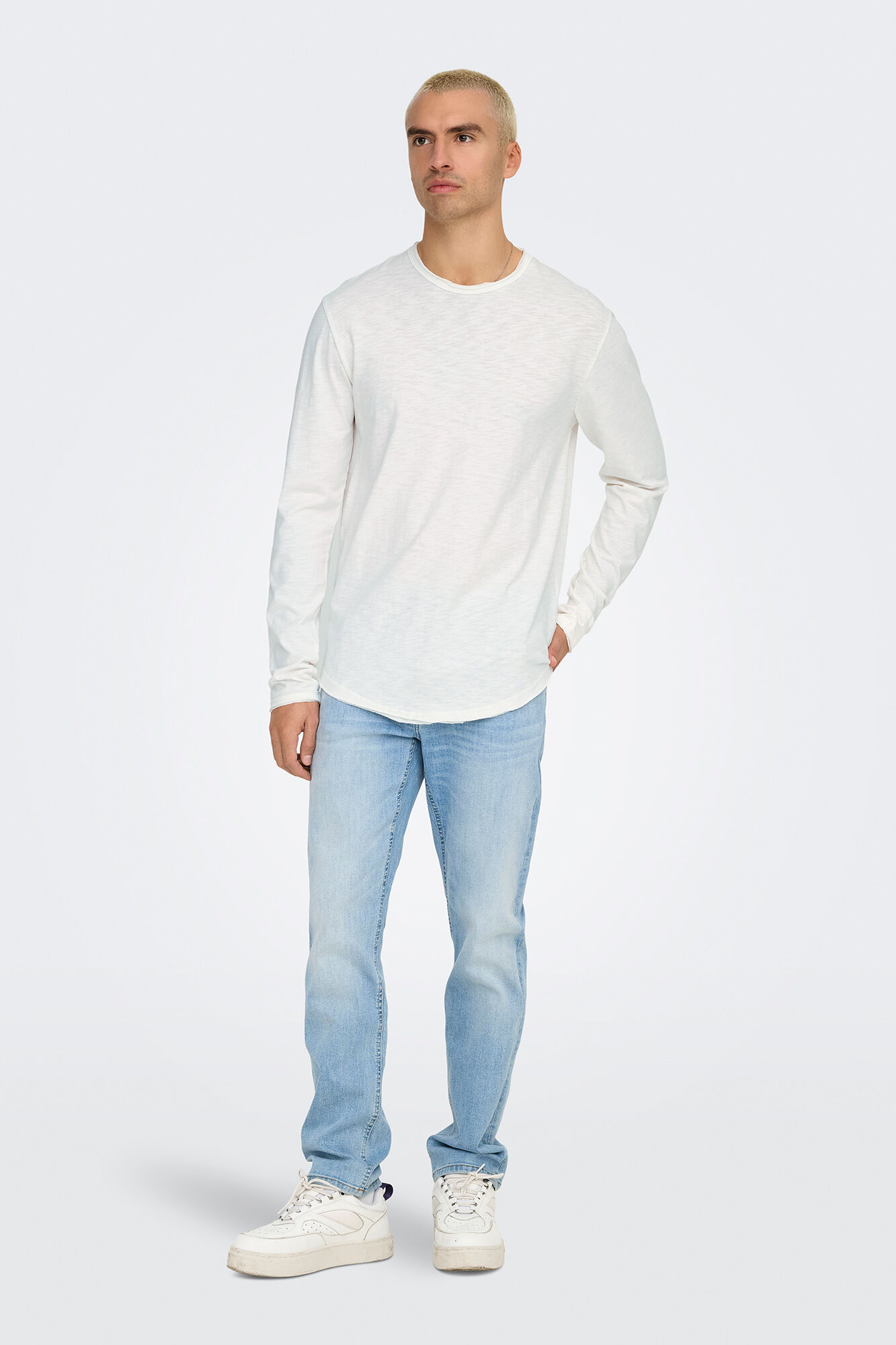 Only & Sons Camiseta manga larga de hombre long line fit.