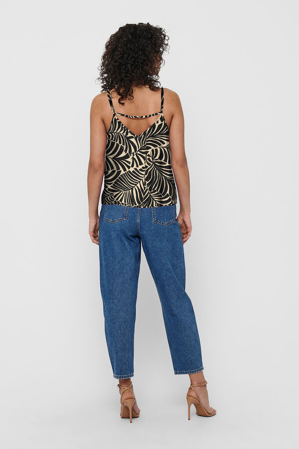 Only Top tirante fino negro