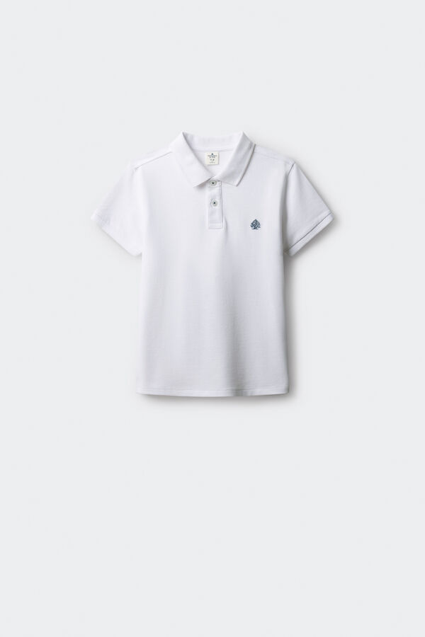 Springfield Kids Polo basico ni&ntilde;o blanco