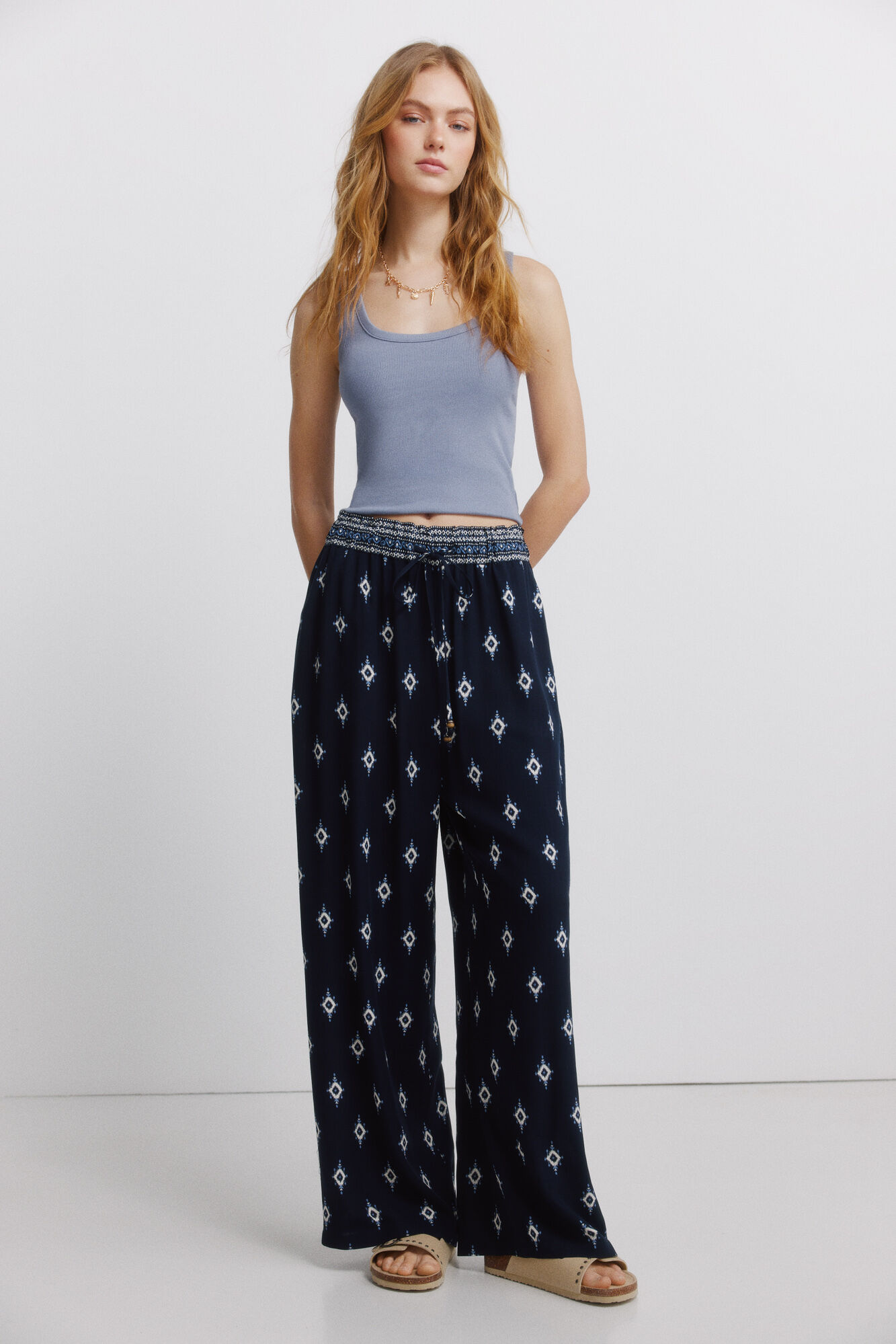 Springfield Pantal&oacute;n estampado r&uacute;stico cord&oacute;n