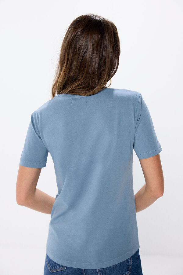 Springfield Camiseta gr&aacute;fica algod&oacute;n azul
