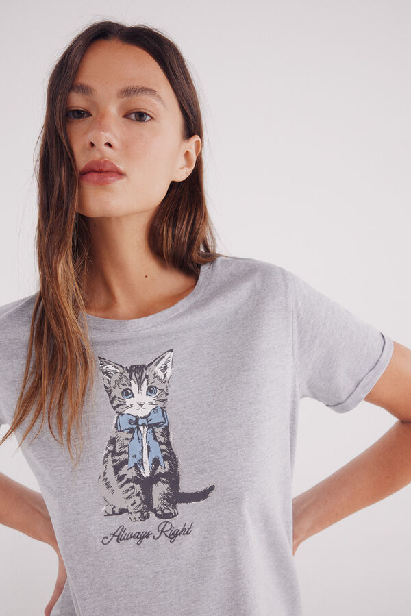 Springfield Camiseta gr&aacute;fica gris