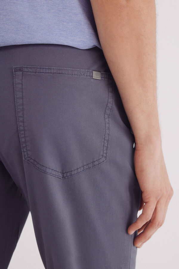 Springfield Pantal&oacute;n 5 bolsillos ligero lavado slim fit azul