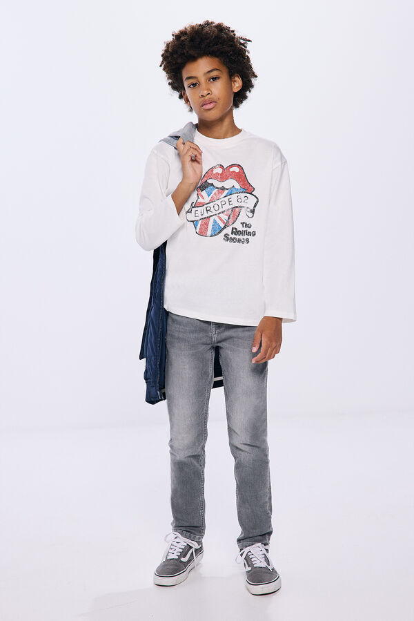 Springfield Kids Camiseta Rolling Stones marfil