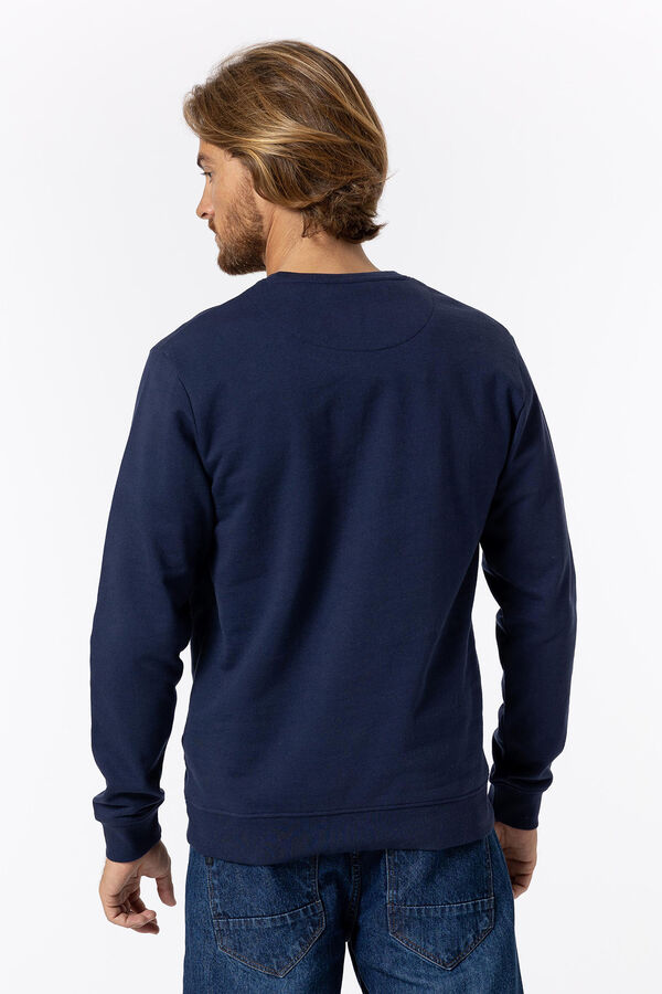 Springfield Sweatshirt com estampado frontal azul