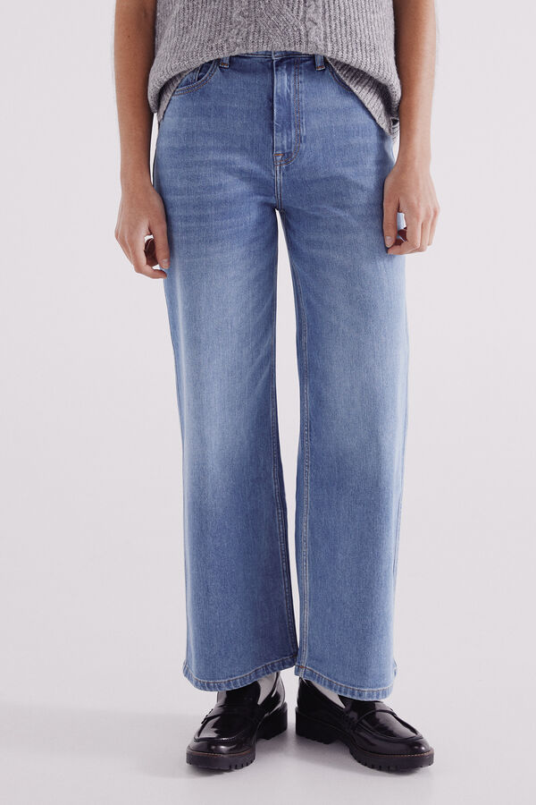 Springfield Jeans culotte  azul
