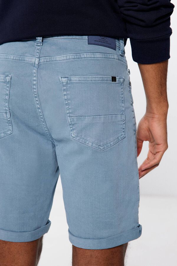 Springfield Bermuda color slim fit azul