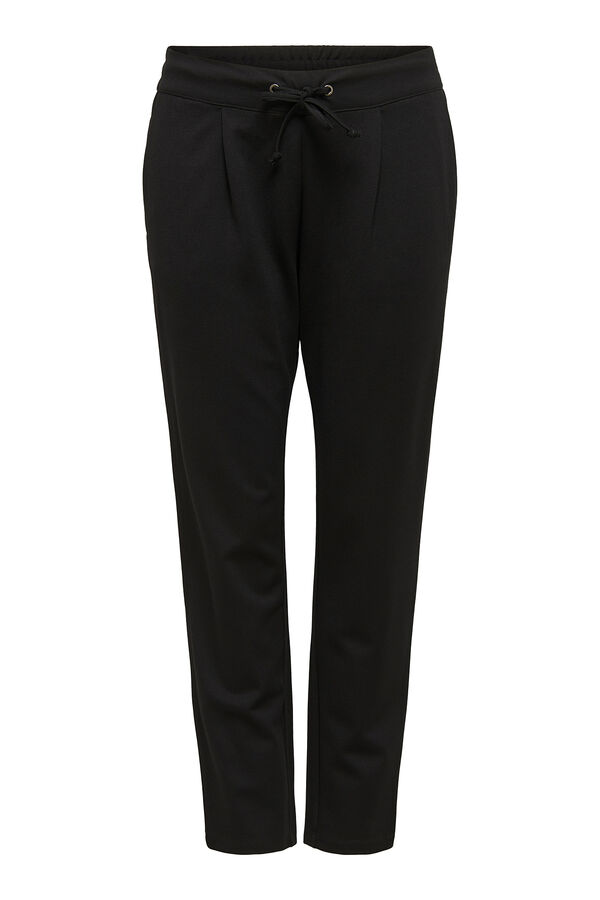 JDY Cal&ccedil;as de malha preto