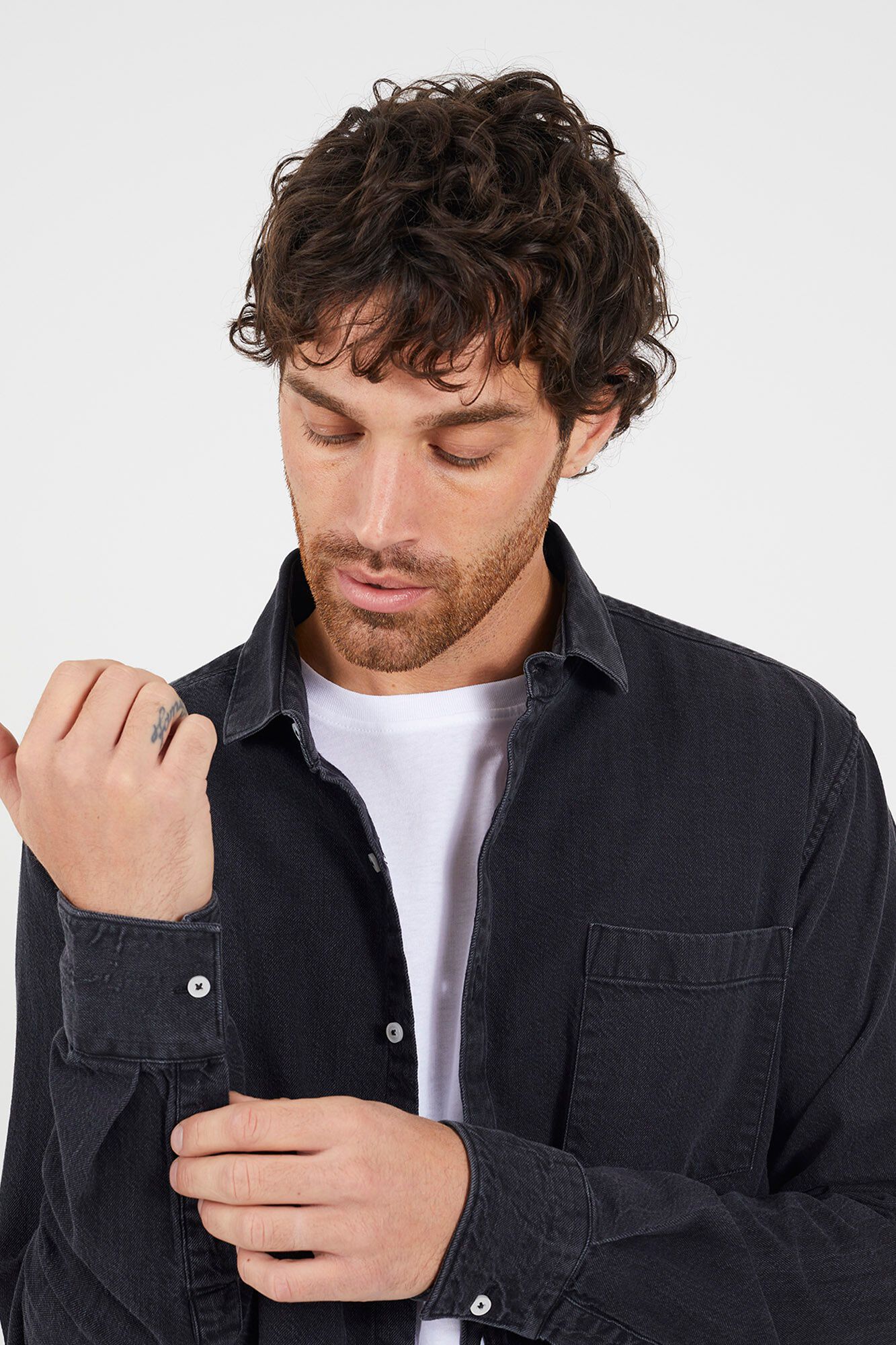 Brave Soul Camisa jeans com bolso