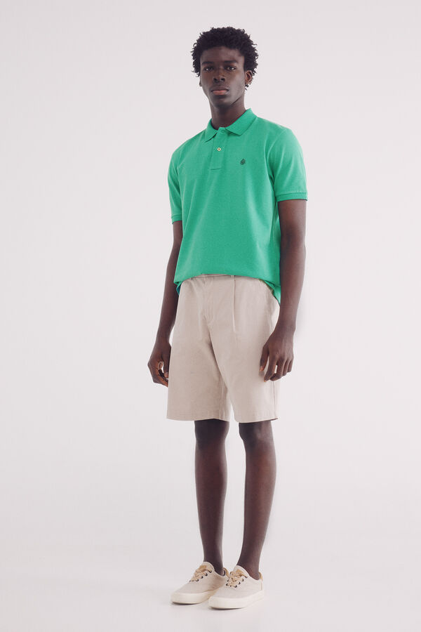 Springfield Polo piqué básico regular fit verde