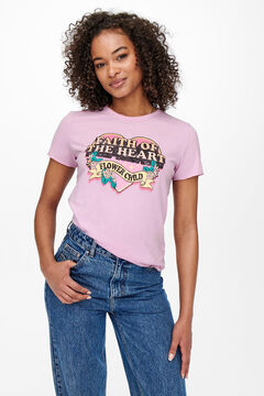 Springfield T-shirt desenho rosa