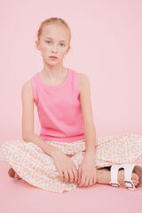 Springfield Kids malha de malha com alças para menina rosa