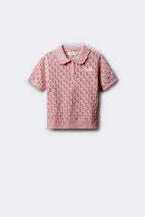Springfield Kids Polo para menina em malha rosa