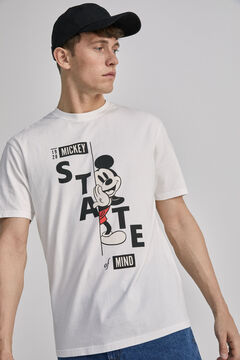 Springfield T-shirt do rato Mickey Mouse cru
