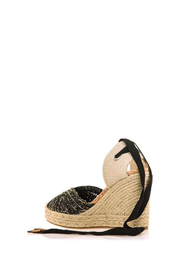 MTNG Sandálias de bolo  preto