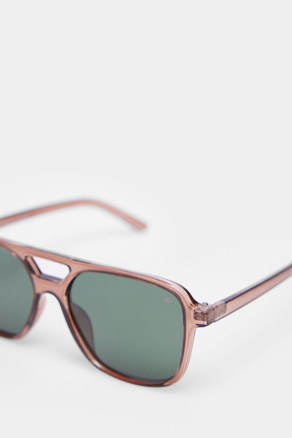 Springfield Gafas de sol aviador pasta burdeos