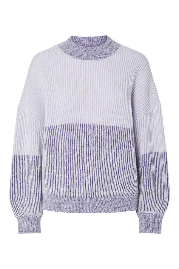 Pieces Jersey de punto morado/lila