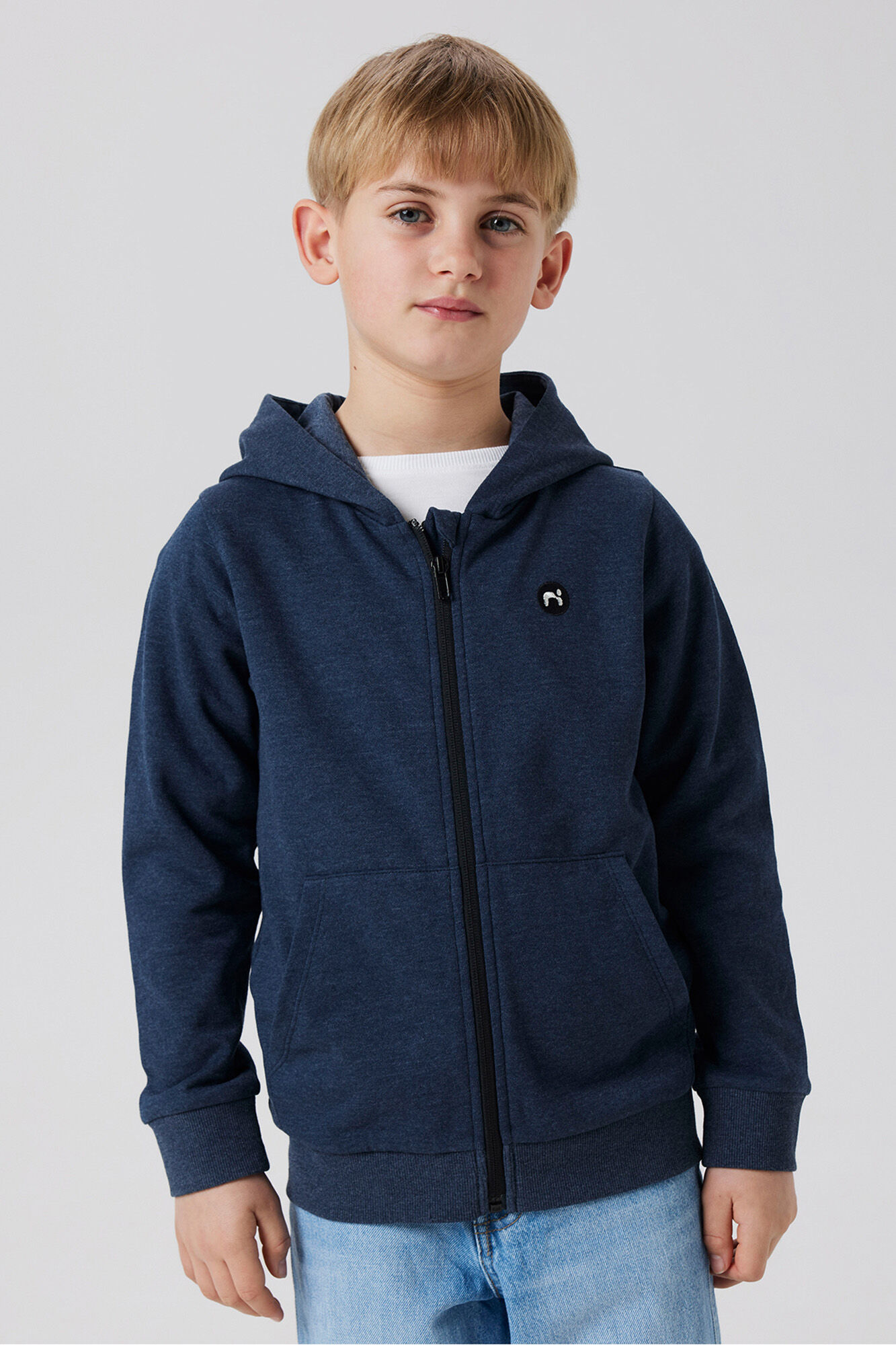 Name It Sweatshirt com fecho-&eacute;clair e capuz para meninos