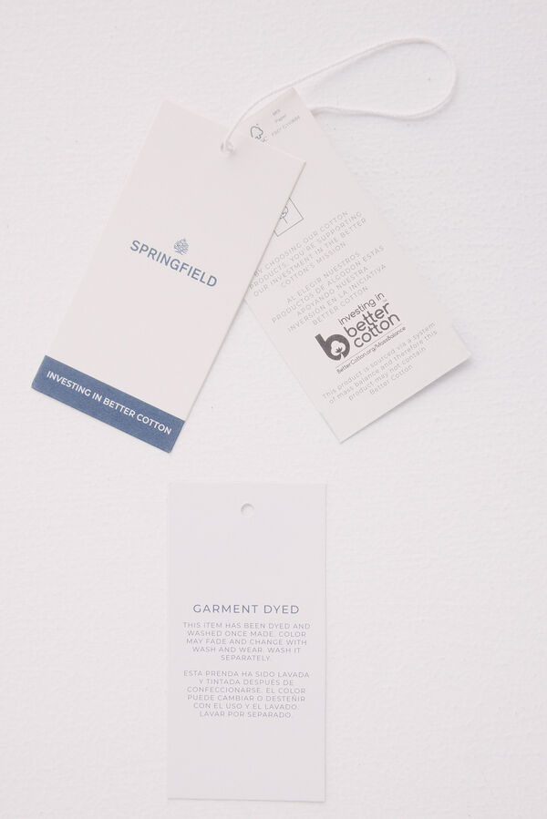 Springfield Sobrecamisa lino-algod&oacute;n kaki