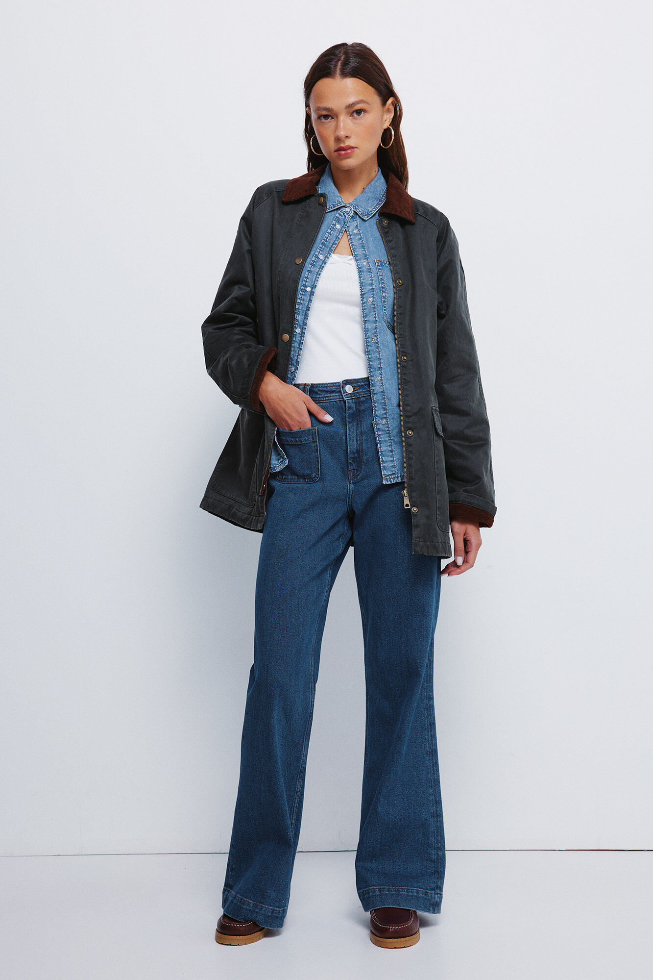 Springfield Jeans super flare confort&aacute;vel