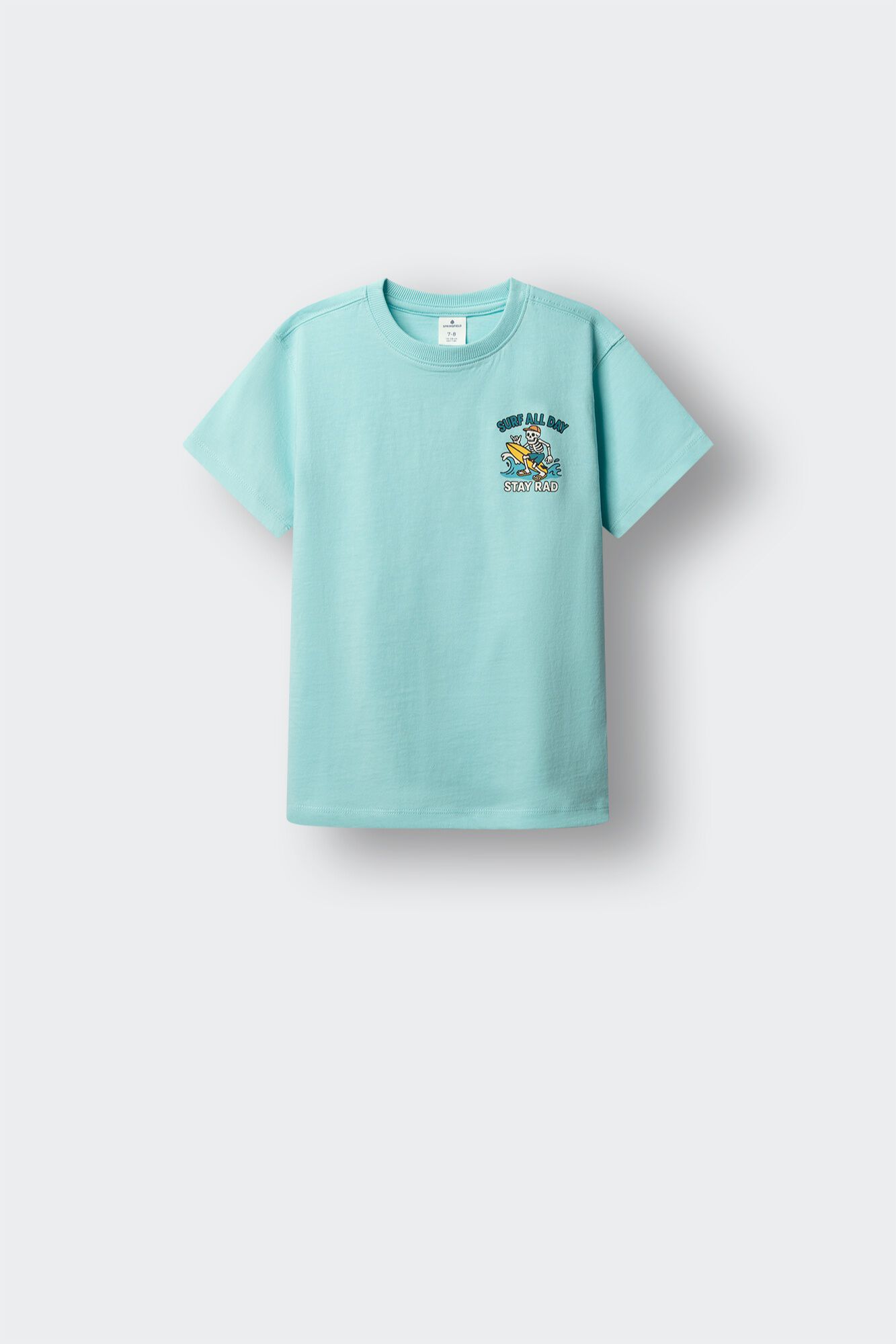 Springfield Kids T-shirt de manga curta com caveira surfista para menino