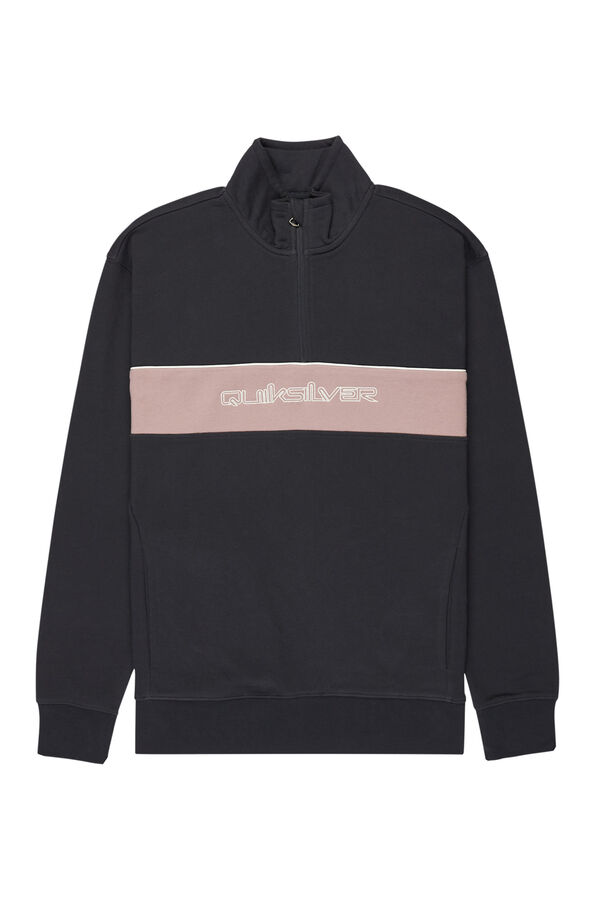 Quiksilver 1/4 Zip - Polar con cremallera 1/4 para hombre gris