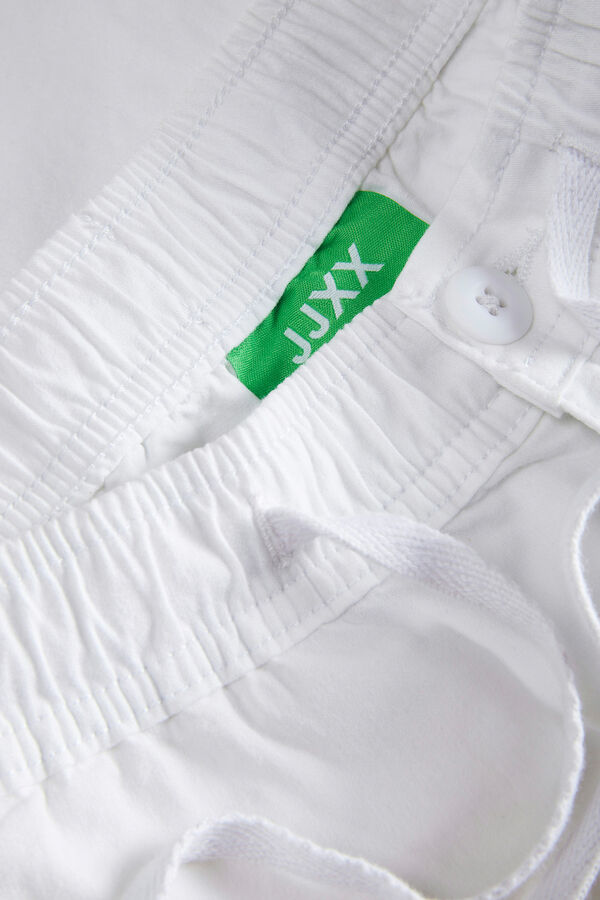 Jack & Jones Camiseta justa curta branco