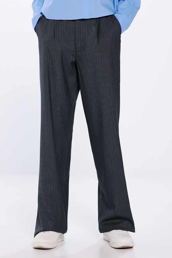 Springfield Pantal&oacute;n chino goma cintura gris