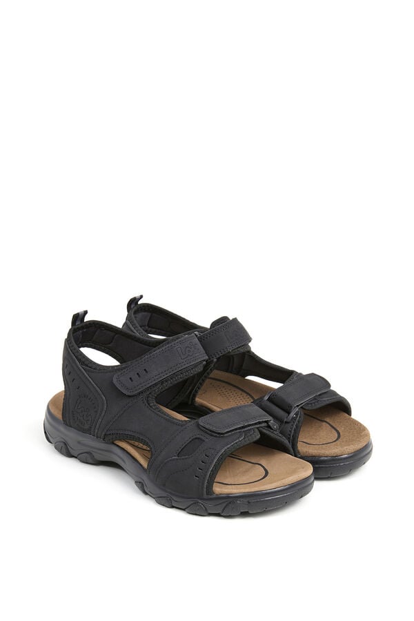 Lois Sand&aacute;lia casual dois fechos preto