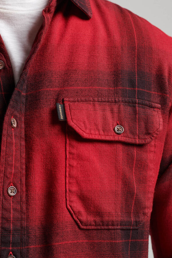 Springfield Vintage Check Flannel Shirt vermelho